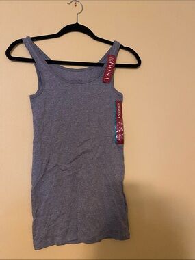 Merona Heather Gray Scoop Tank with Wide Straps